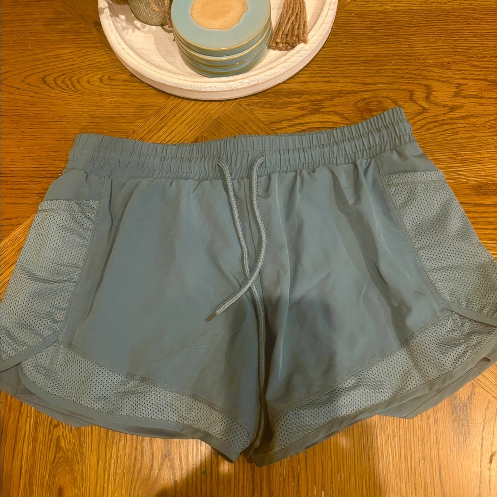 Women's Green Athletic Shorts